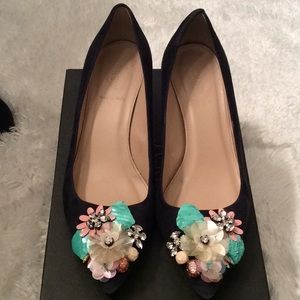 J.Crew Dulci flower sequin pumps